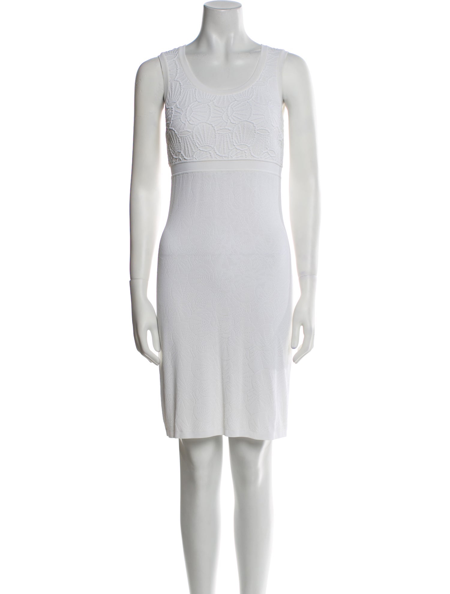 Fendi Scoop Neck Mini Dress