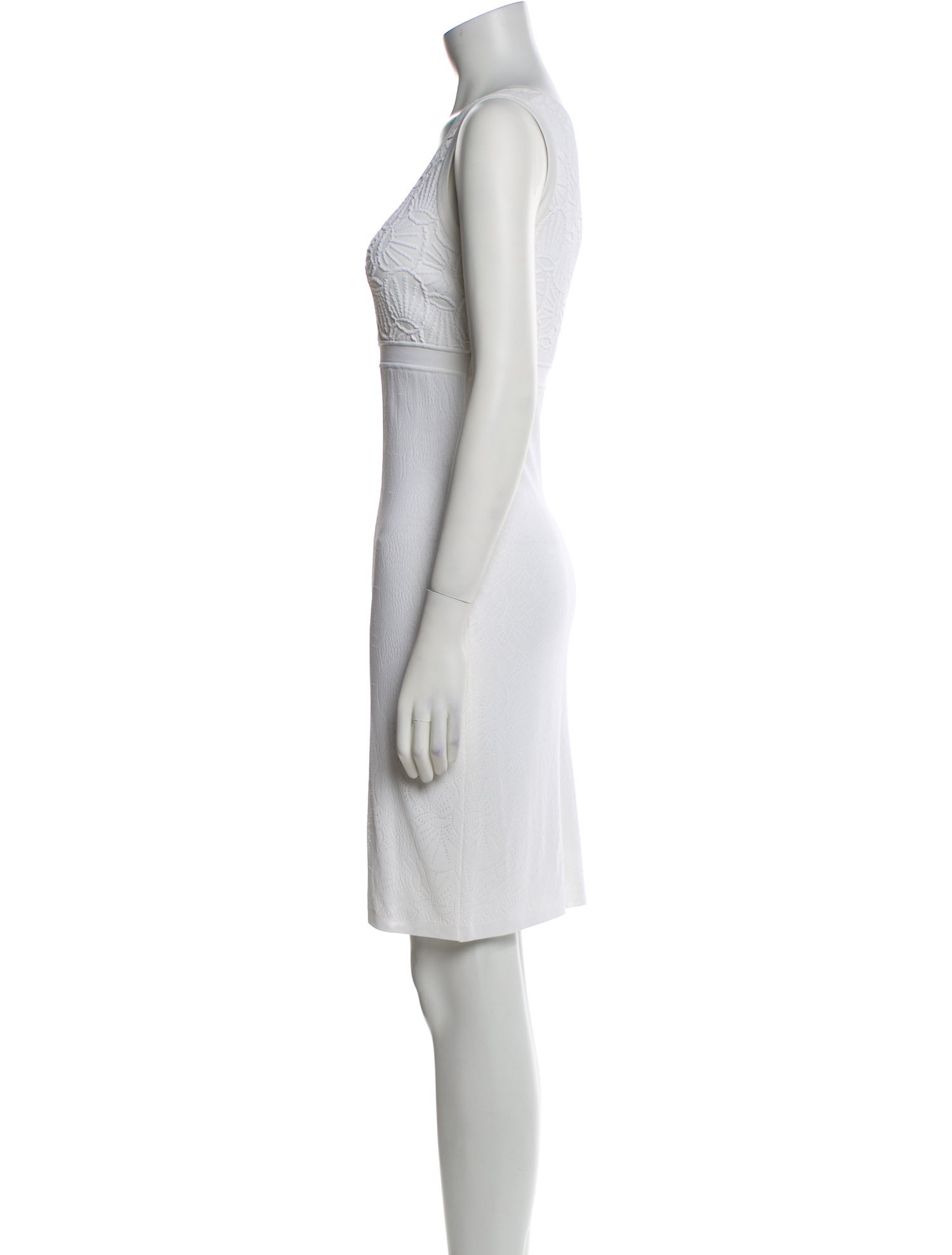 Fendi Scoop Neck Mini Dress