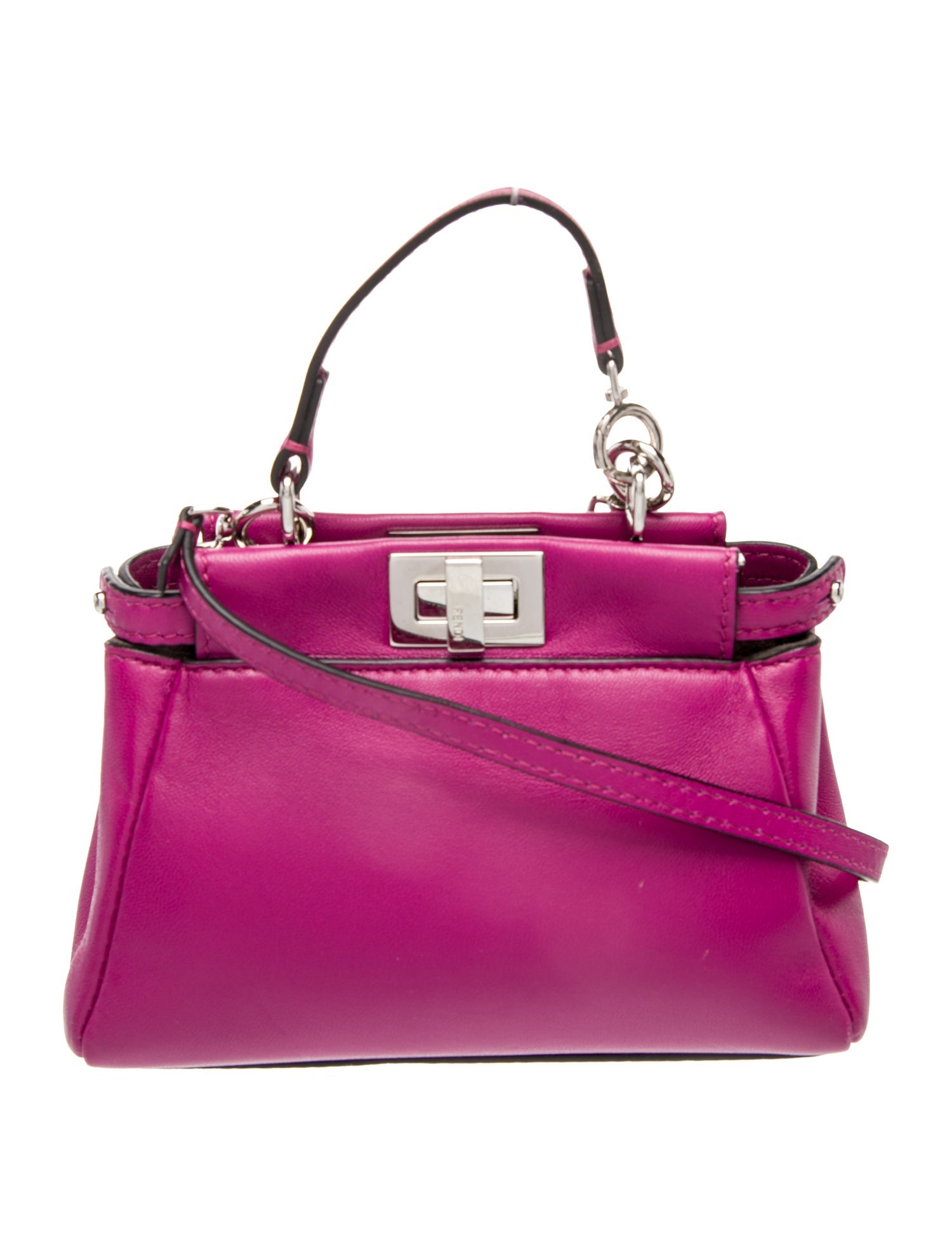Fendi Leather Peekaboo Micro