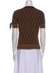 Fendi Printed Crew Neck T-Shirt