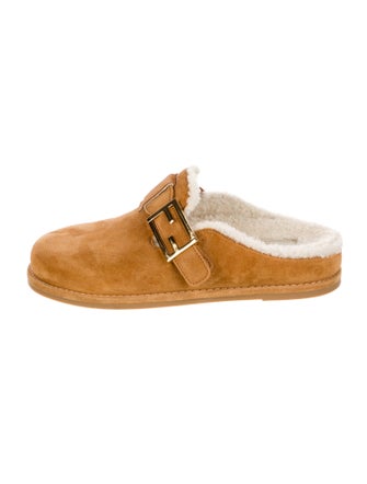 Fendi Suede Mules