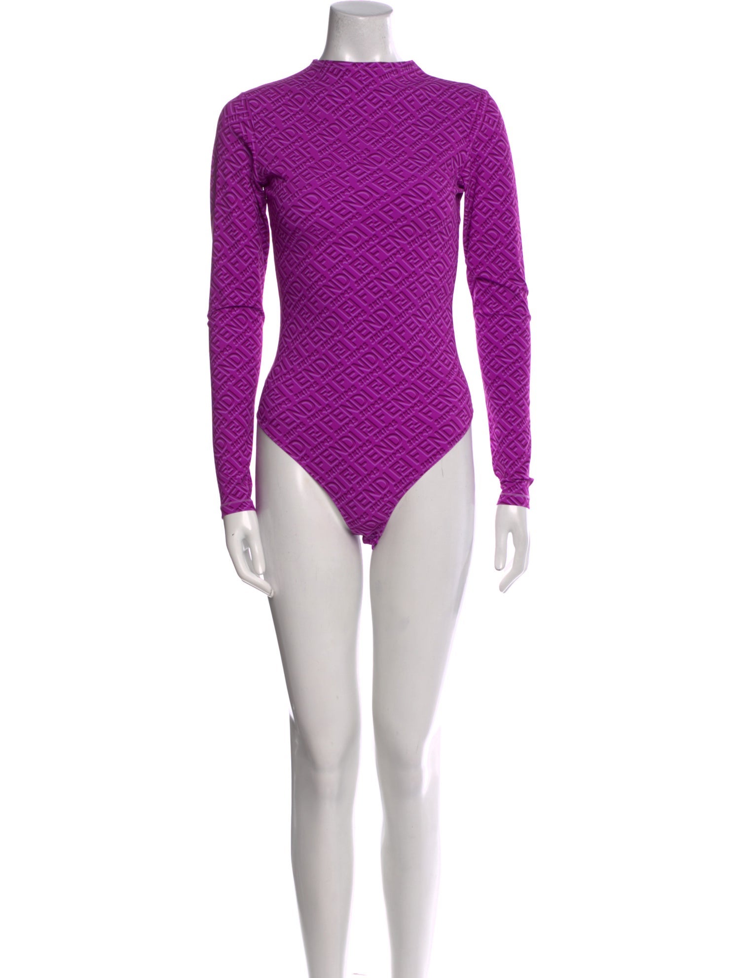Fendi x Skims Mock Neck Long Sleeve Bodysuit w/ Tags