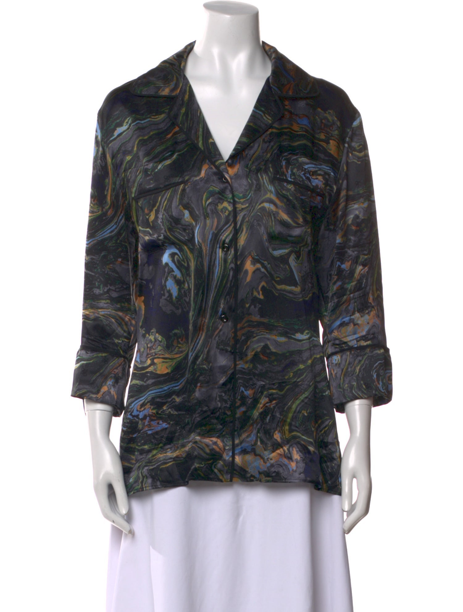 Fendi Silk Printed Blouse