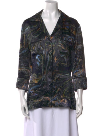 Fendi Silk Printed Blouse