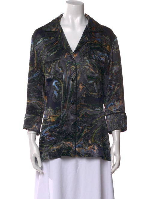 Fendi Silk Printed Blouse