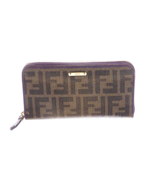 Fendi 2018 Zucca FF Logo Continental Wallet