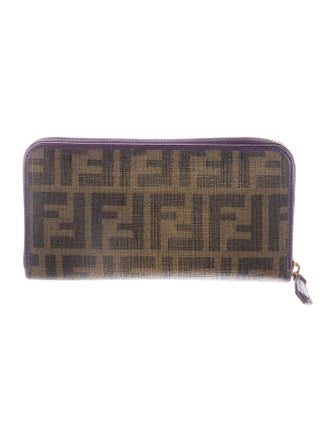 Fendi 2018 Zucca FF Logo Continental Wallet