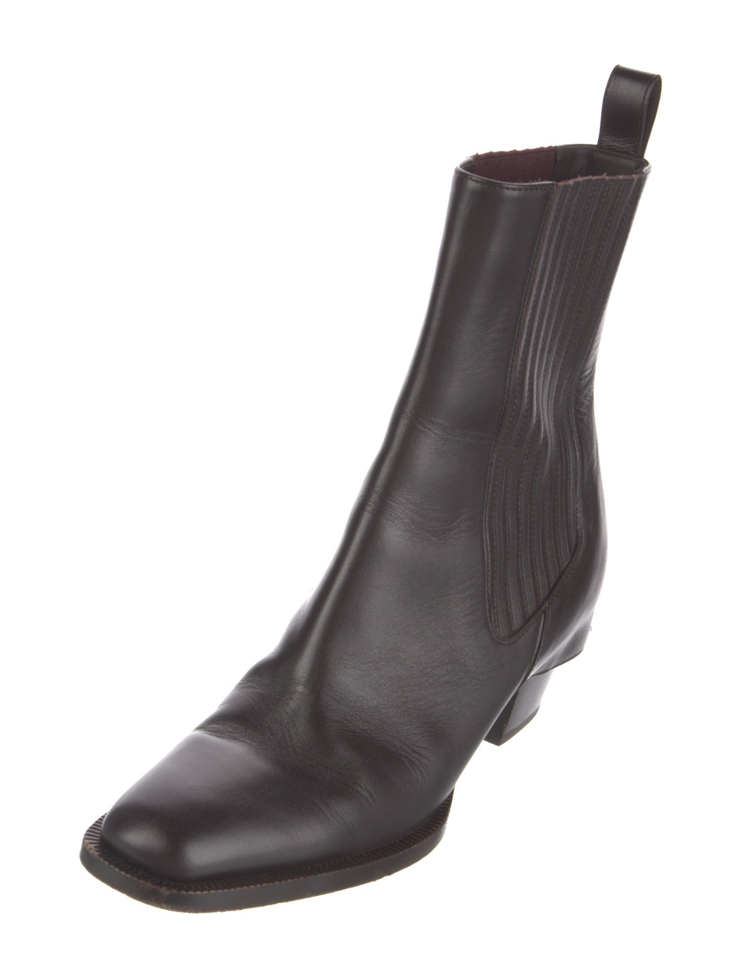 Fendi Leather Chelsea Boots