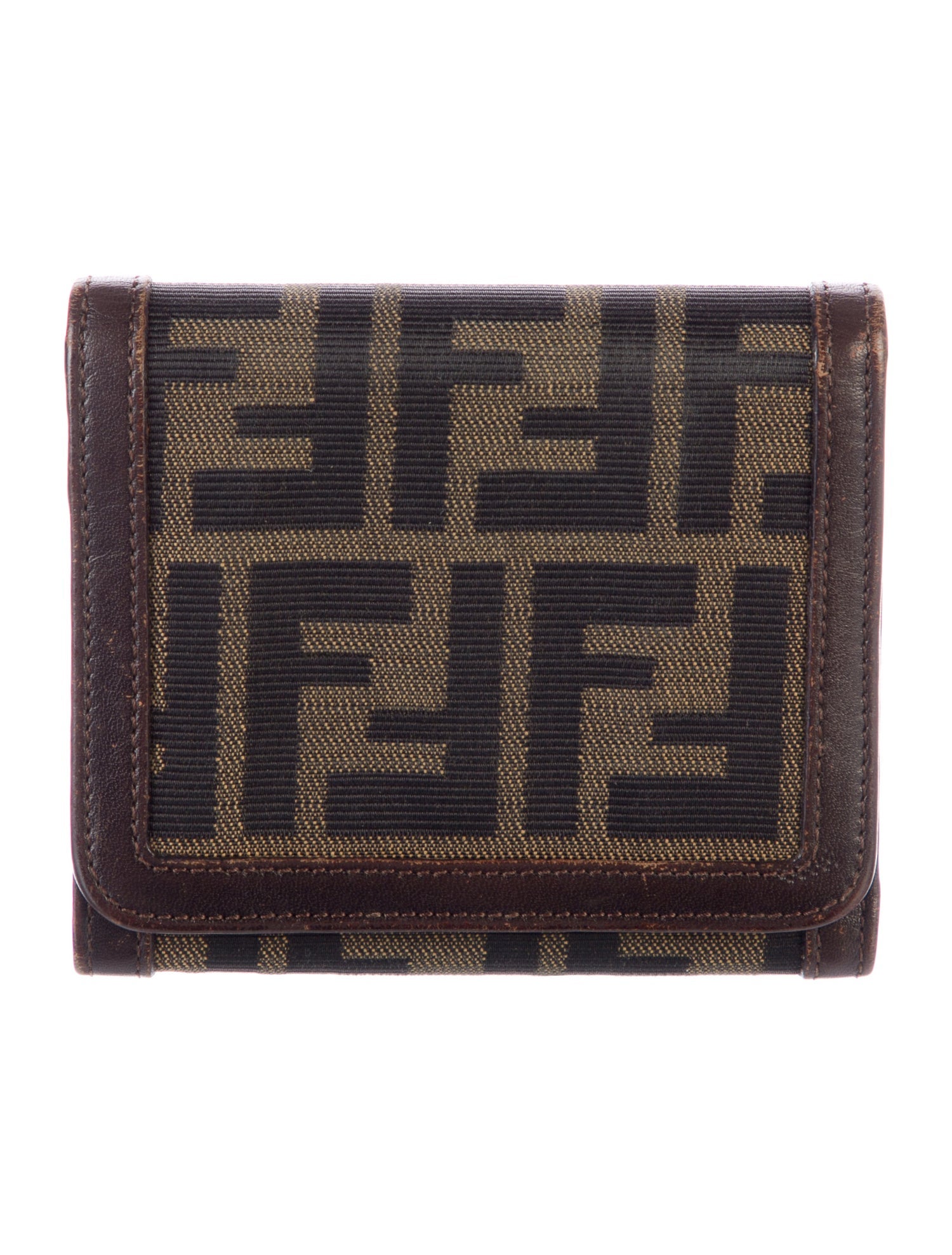 Fendi Vintage Zucca FF Logo Wallet