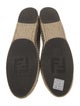 Fendi Pequin Pattern Canvas Espadrilles