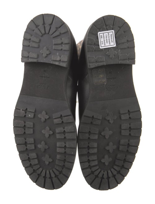 Fendi Zucca FF Logo Leather Sock Boots