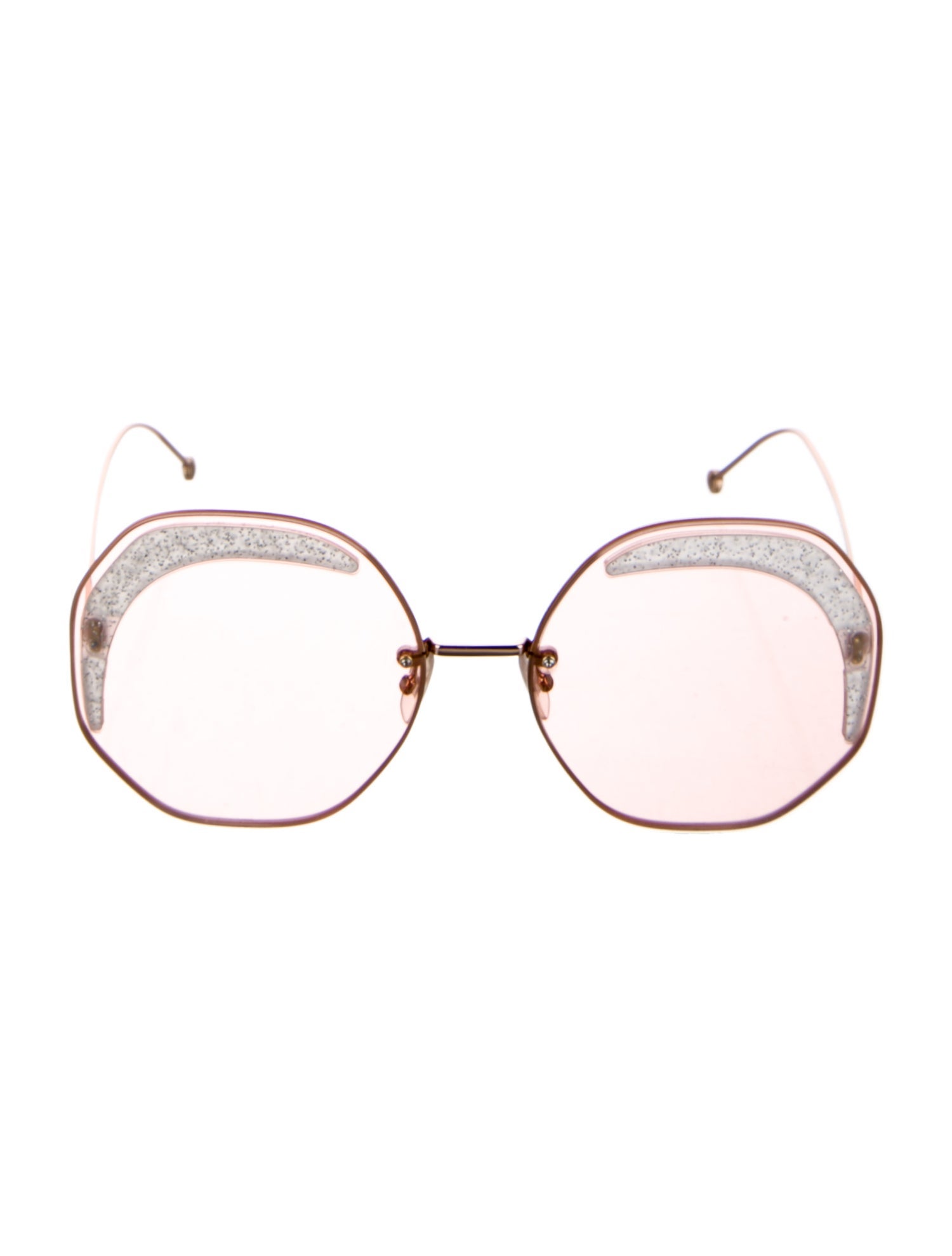 Fendi Oversize Clear Sunglasses