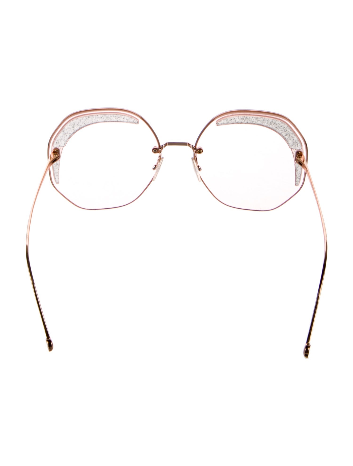 Fendi Oversize Clear Sunglasses