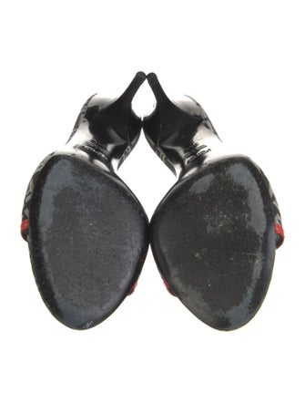 Fendi Canvas Patterned Slides