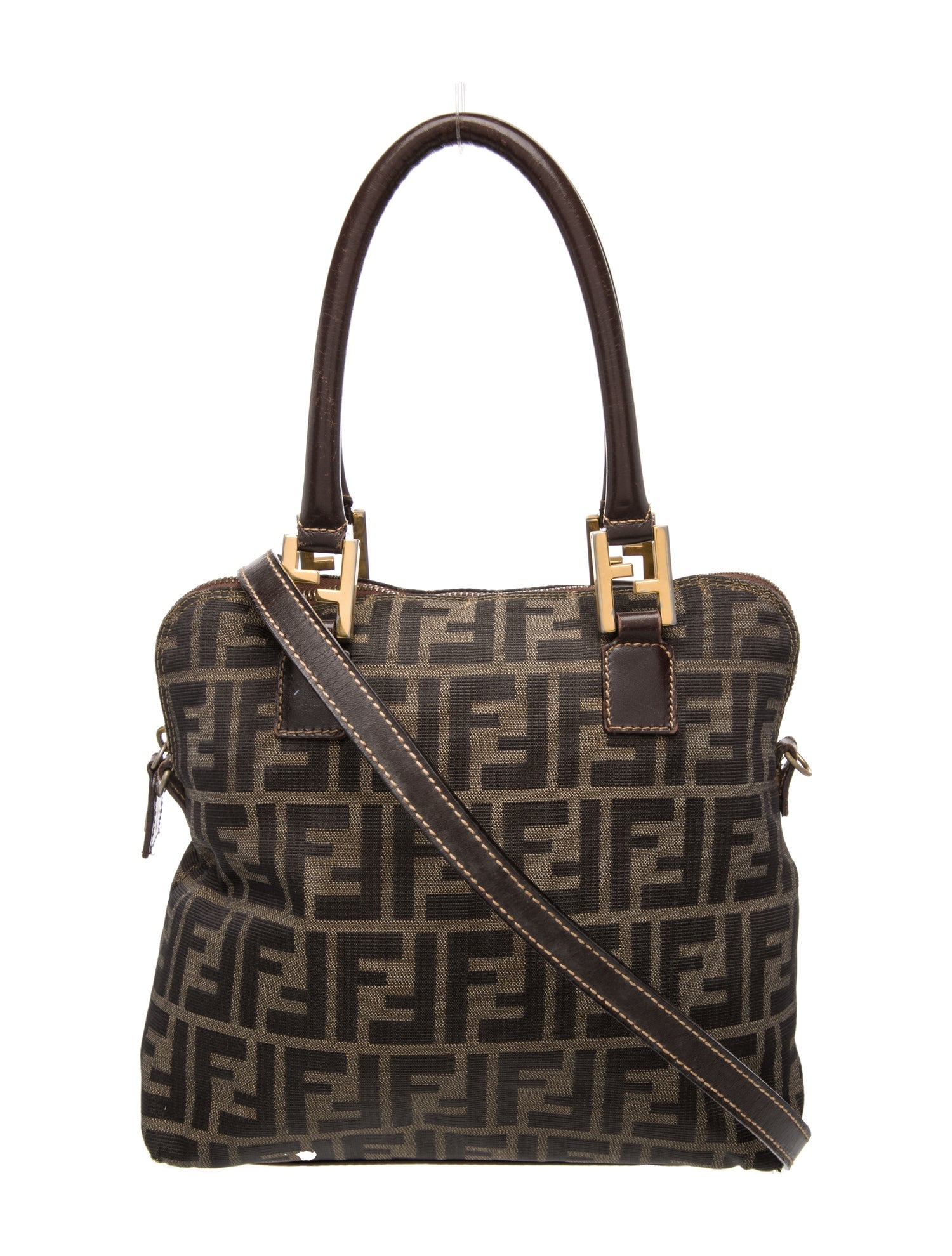 Fendi Zucca FF Top Handle Bag Vintage