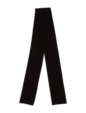 Fendi Wool Zucchino FF Logo Scarf