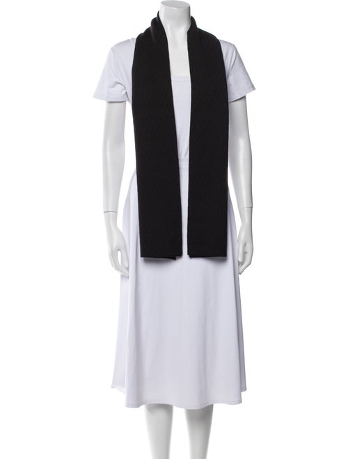 Fendi Wool Zucchino FF Logo Scarf