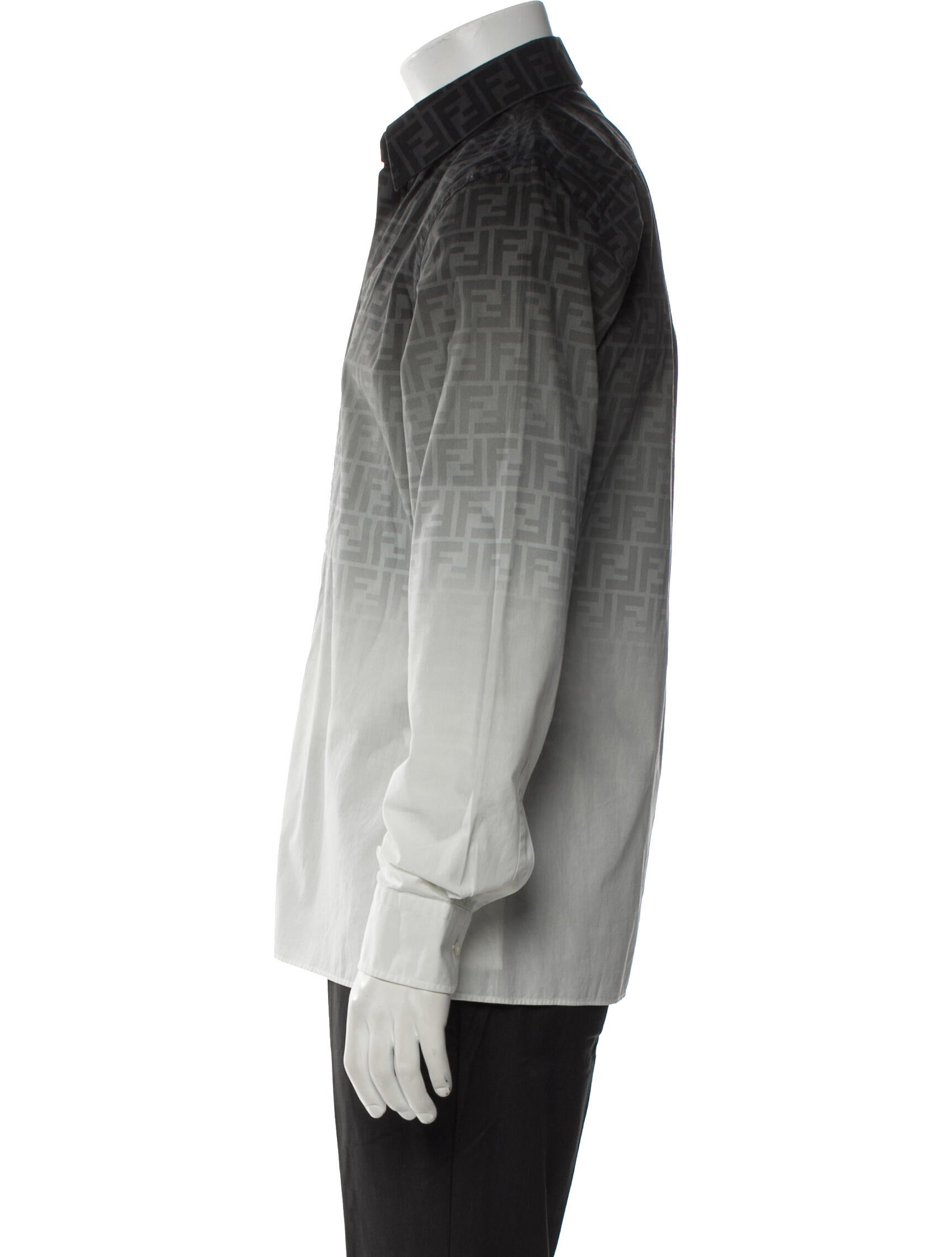 Fendi Striped Long Sleeve Shirt