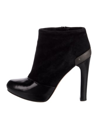 Fendi Suede Leather Trim Embellishment Boots