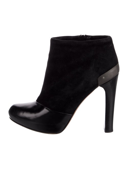 Fendi Suede Leather Trim Embellishment Boots
