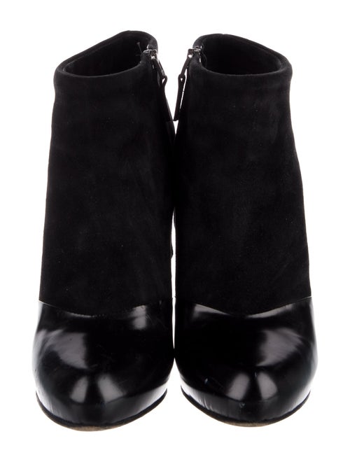 Fendi Suede Leather Trim Embellishment Boots