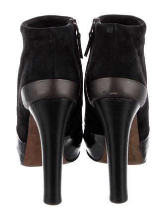 Fendi Suede Leather Trim Embellishment Boots