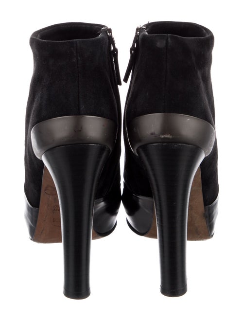 Fendi Suede Leather Trim Embellishment Boots