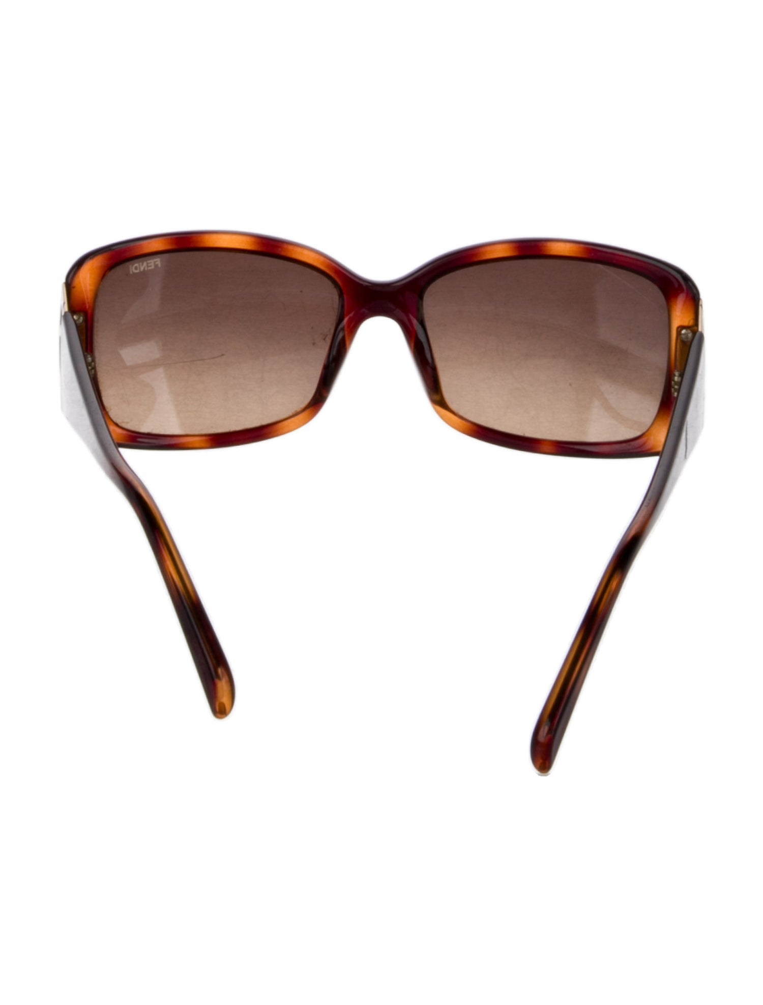 Fendi Zucca FF Logo Square Sunglasses