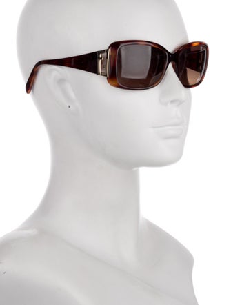 Fendi Zucca FF Logo Square Sunglasses