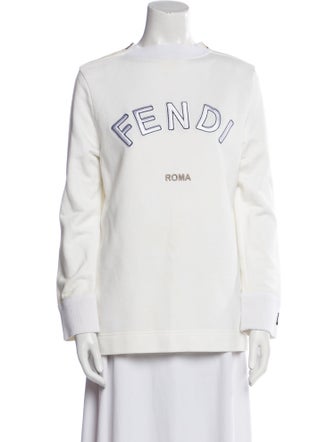 Fendi Graphic Print Crew Neck Sweatshirt