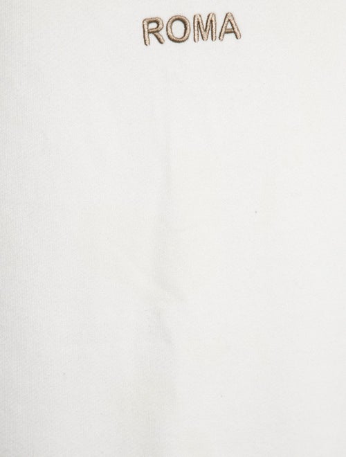 Fendi Graphic Print Crew Neck Sweatshirt