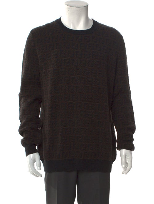 Fendi Zucca FF Logo Crew Neck Pullover