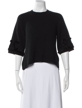 Fendi Virgin Wool Crew Neck Sweater
