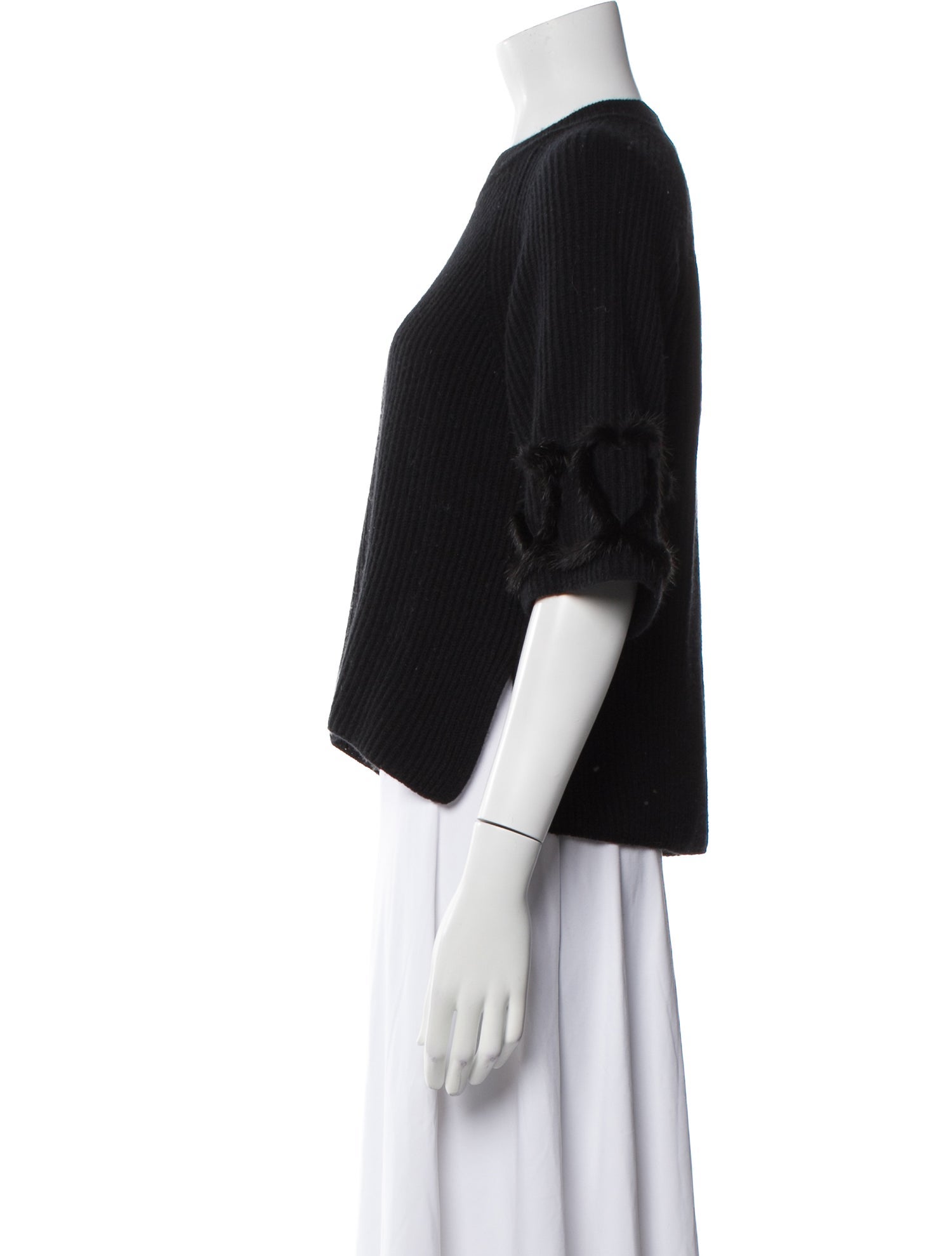 Fendi Virgin Wool Crew Neck Sweater