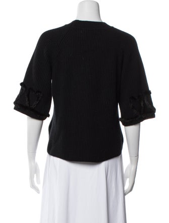 Fendi Virgin Wool Crew Neck Sweater