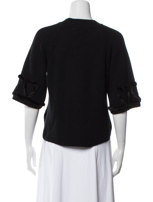 Fendi Virgin Wool Crew Neck Sweater