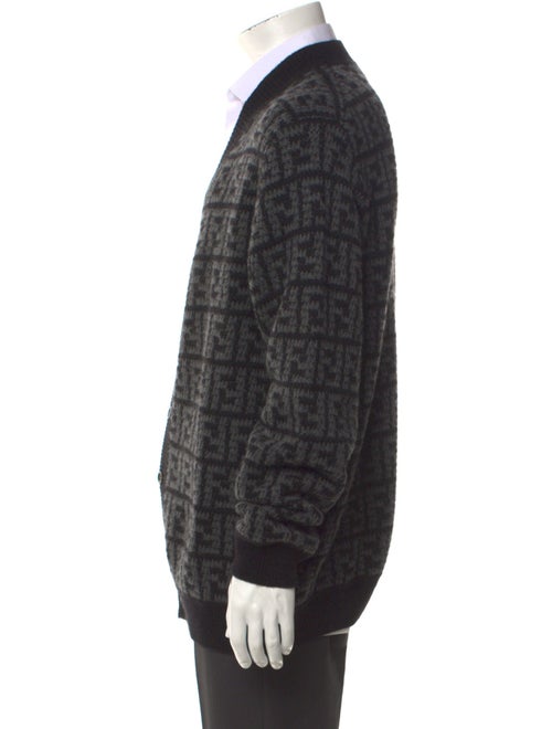 Fendi Zucca FF Logo Cashmere Cardigan