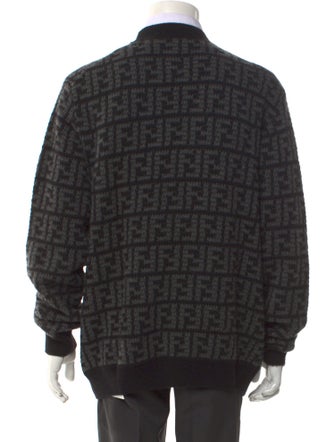Fendi Zucca FF Logo Cashmere Cardigan