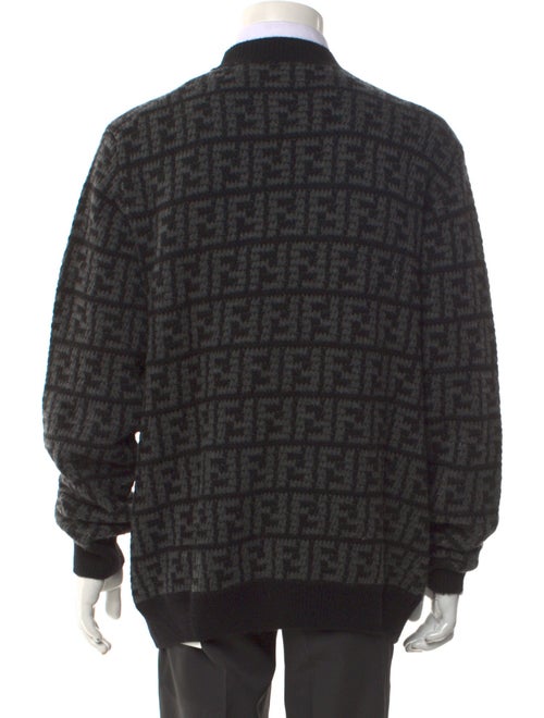 Fendi Zucca FF Logo Cashmere Cardigan