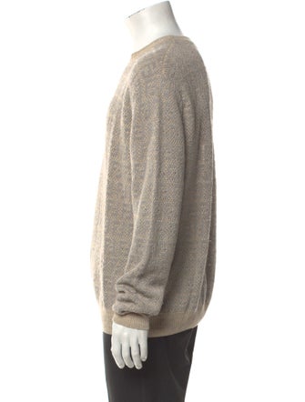 Fendi Zucchino FF Logo Linen Pullover