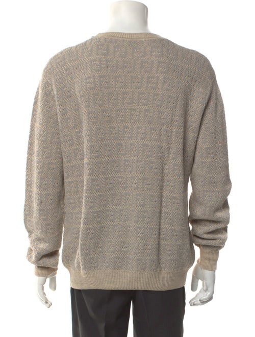 Fendi Zucchino FF Logo Linen Pullover