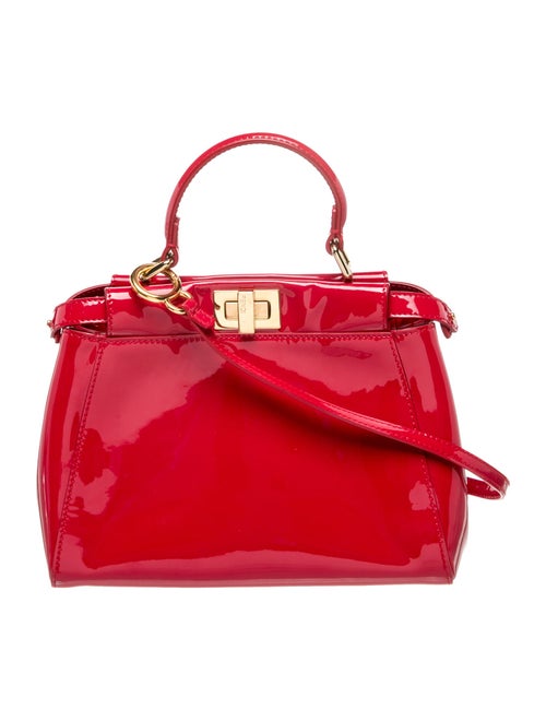 Fendi Patent Leather Peekaboo Mini
