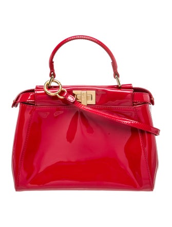 Fendi Patent Leather Peekaboo Mini