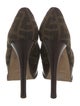 Fendi Zucca FF Logo Canvas Pumps