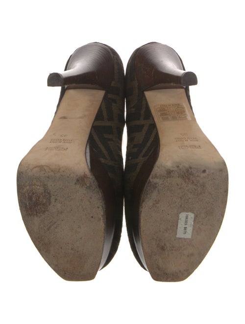 Fendi Zucca FF Logo Canvas Pumps