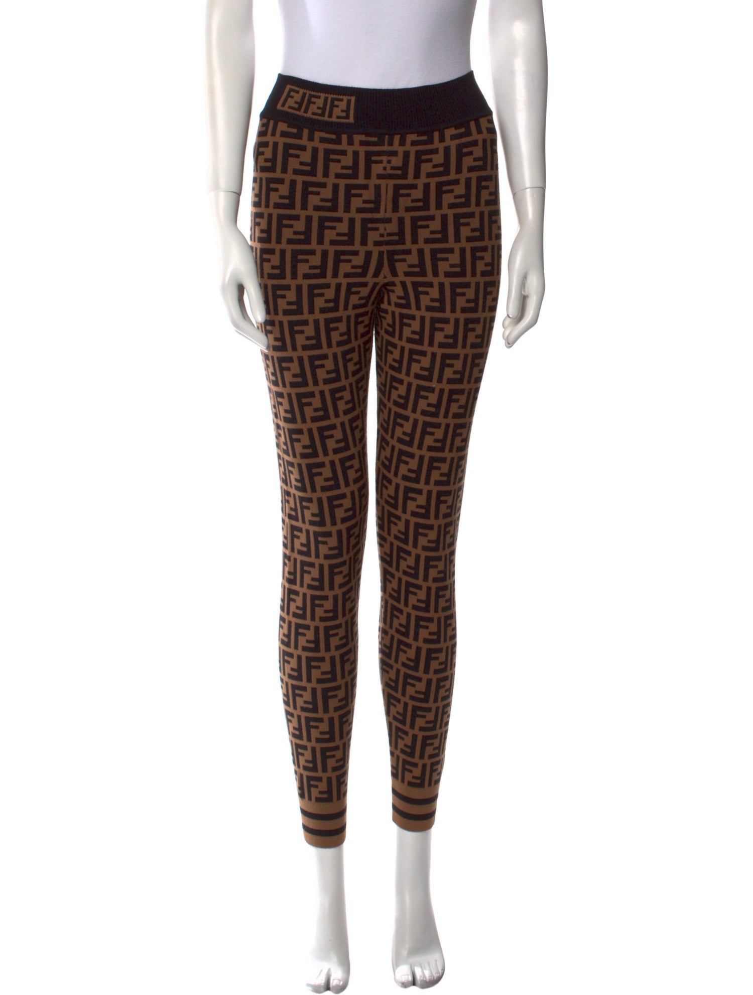 Fendi Printed Skinny Leg Pants