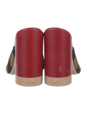 Fendi Zucca FF Logo Printed Slides