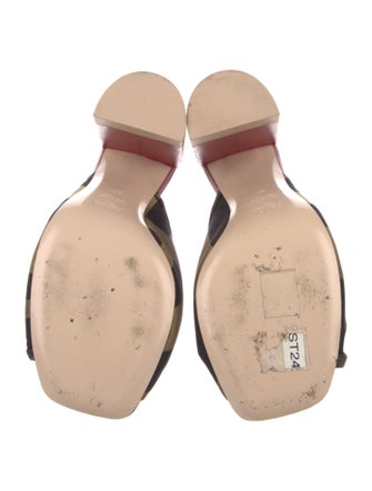 Fendi Zucca FF Logo Printed Slides