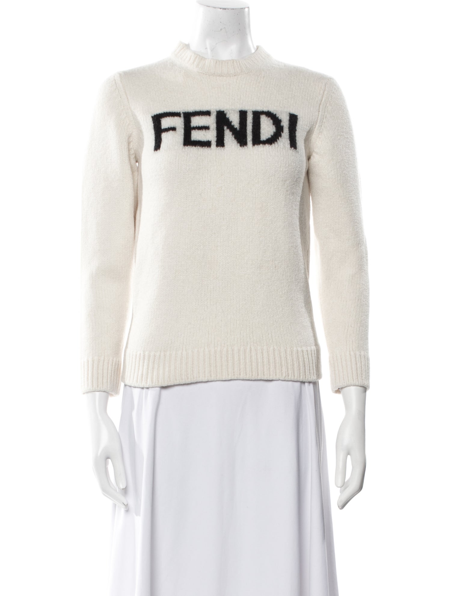 Fendi Wool Graphic Print Sweater