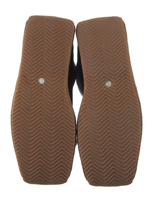 Fendi Ponyhair Graphic Print Lace-Up Boots